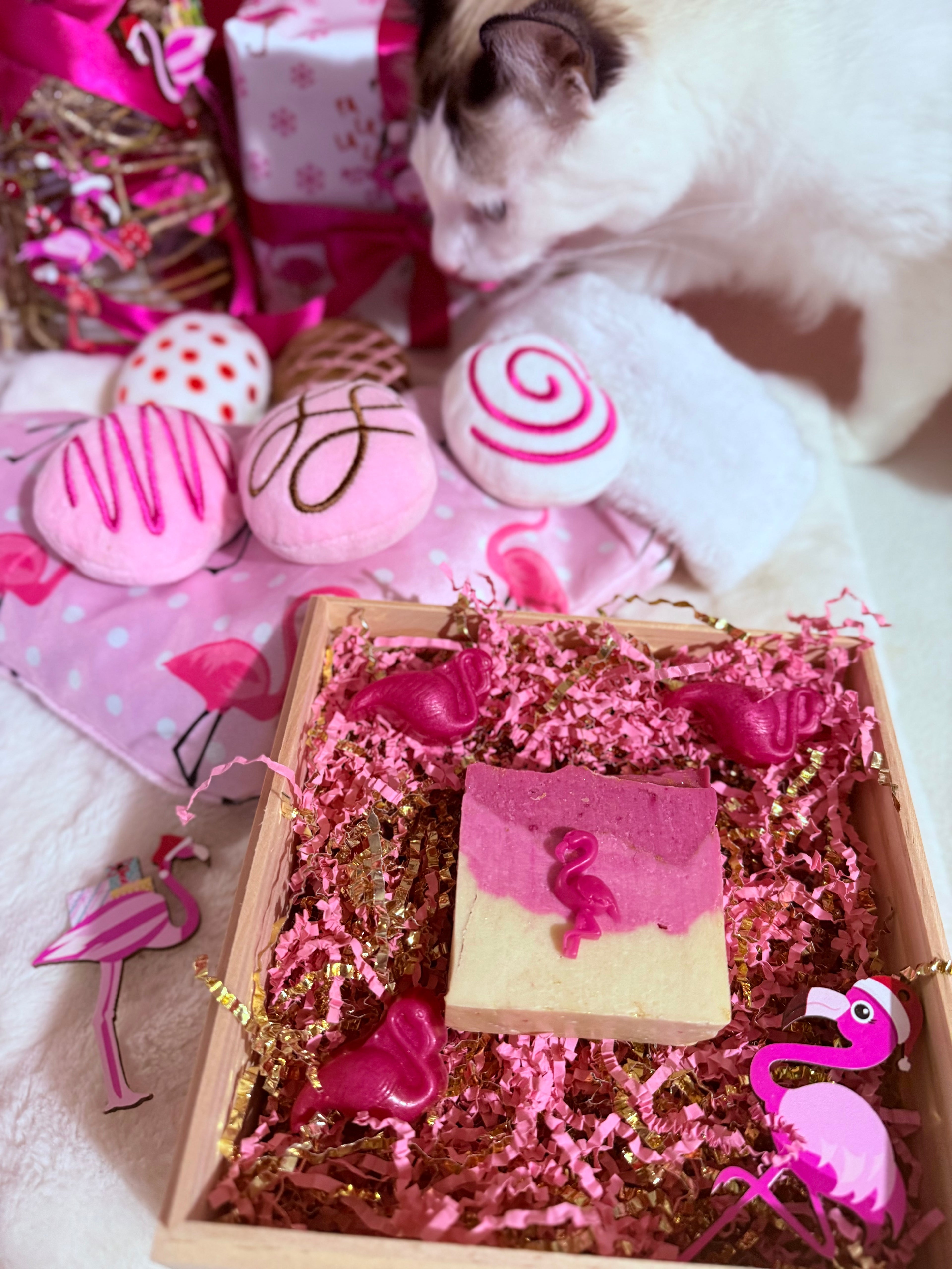 Pink Flamingo Christmas for you & your pet