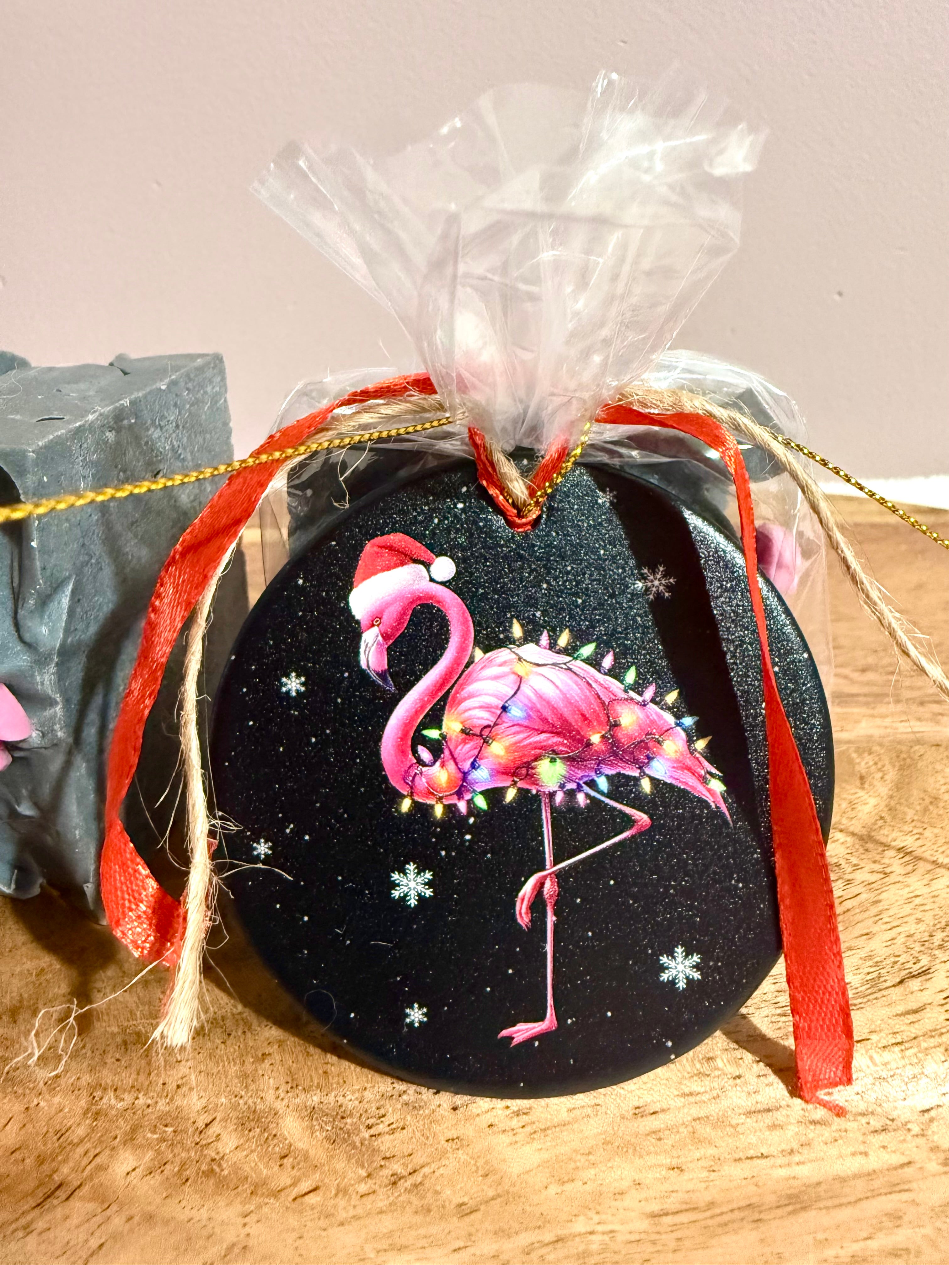 Flamingo Night Charcoal Soap  Christmas Gift