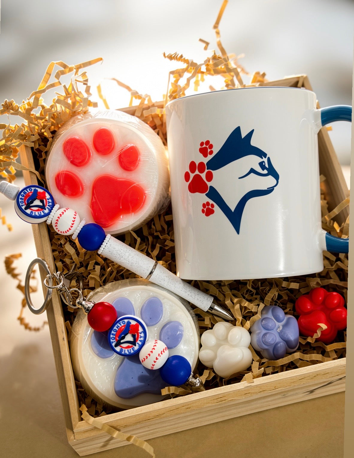 Baseball & Cats Gift Box