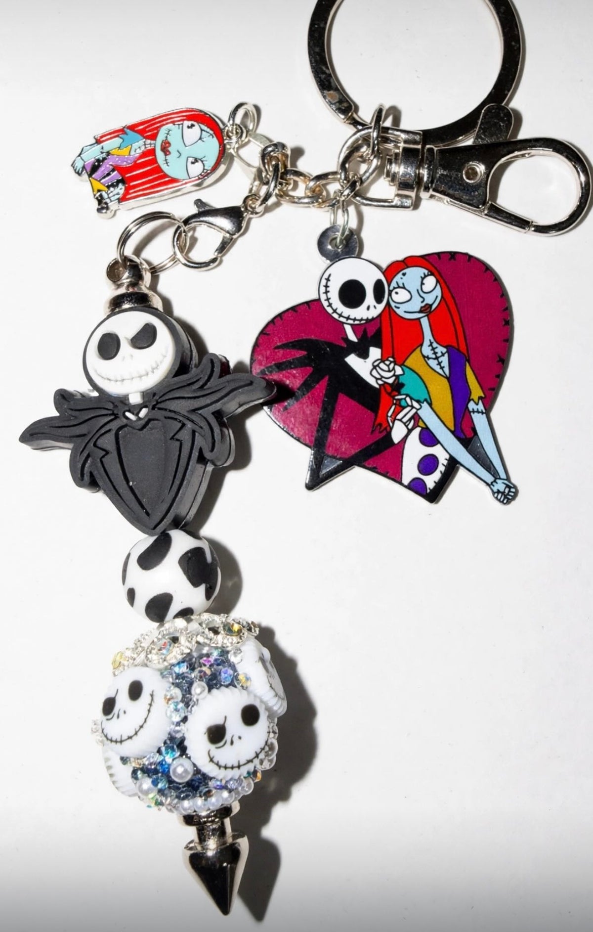 Jack Skellington Beaded Keychain – Sally Charms
