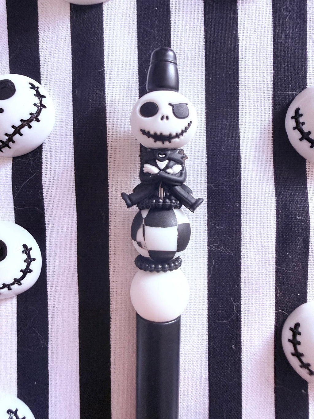 Jack Skellington Beaded Pen