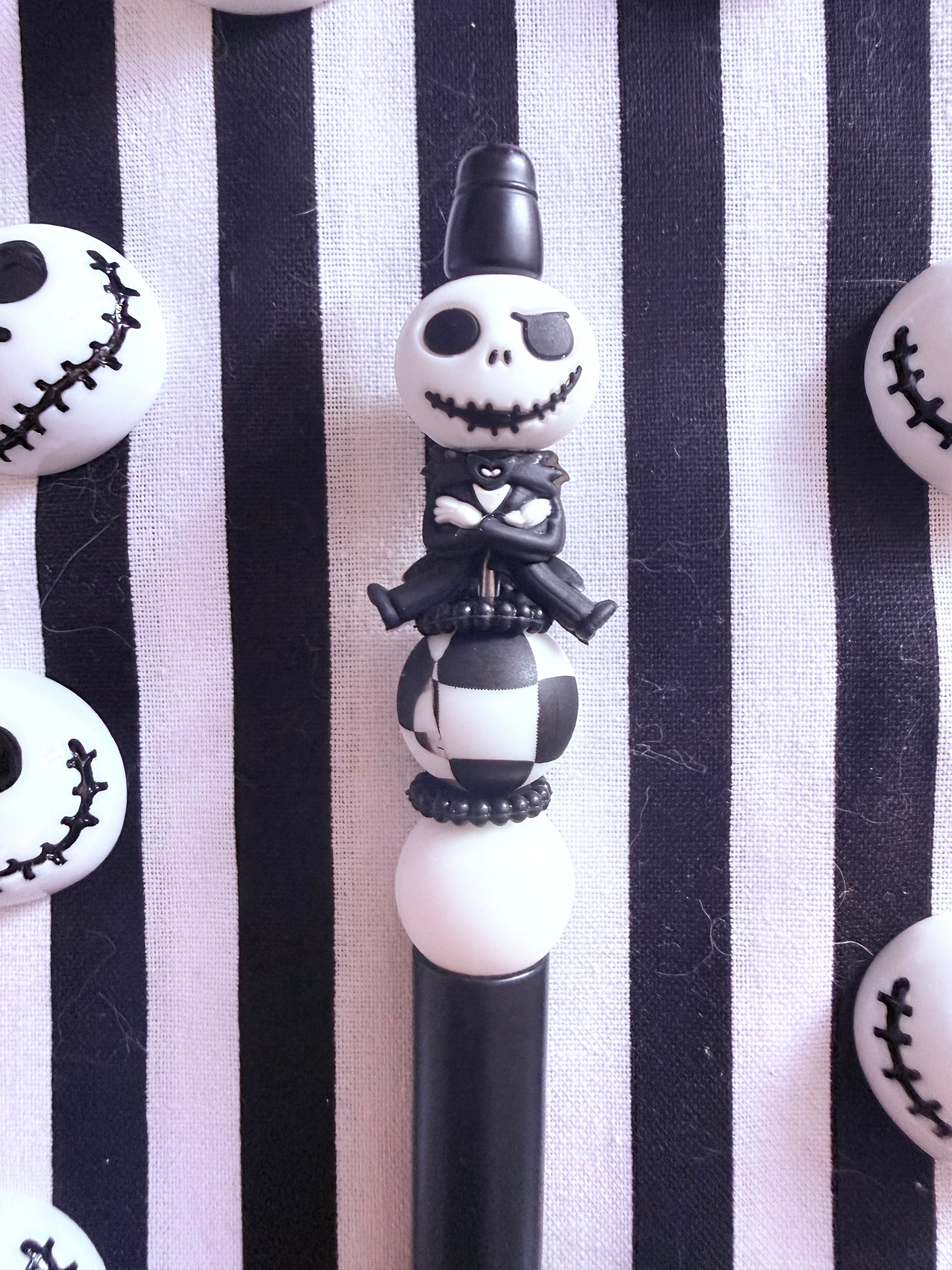 Jack Skellington Beaded Pen