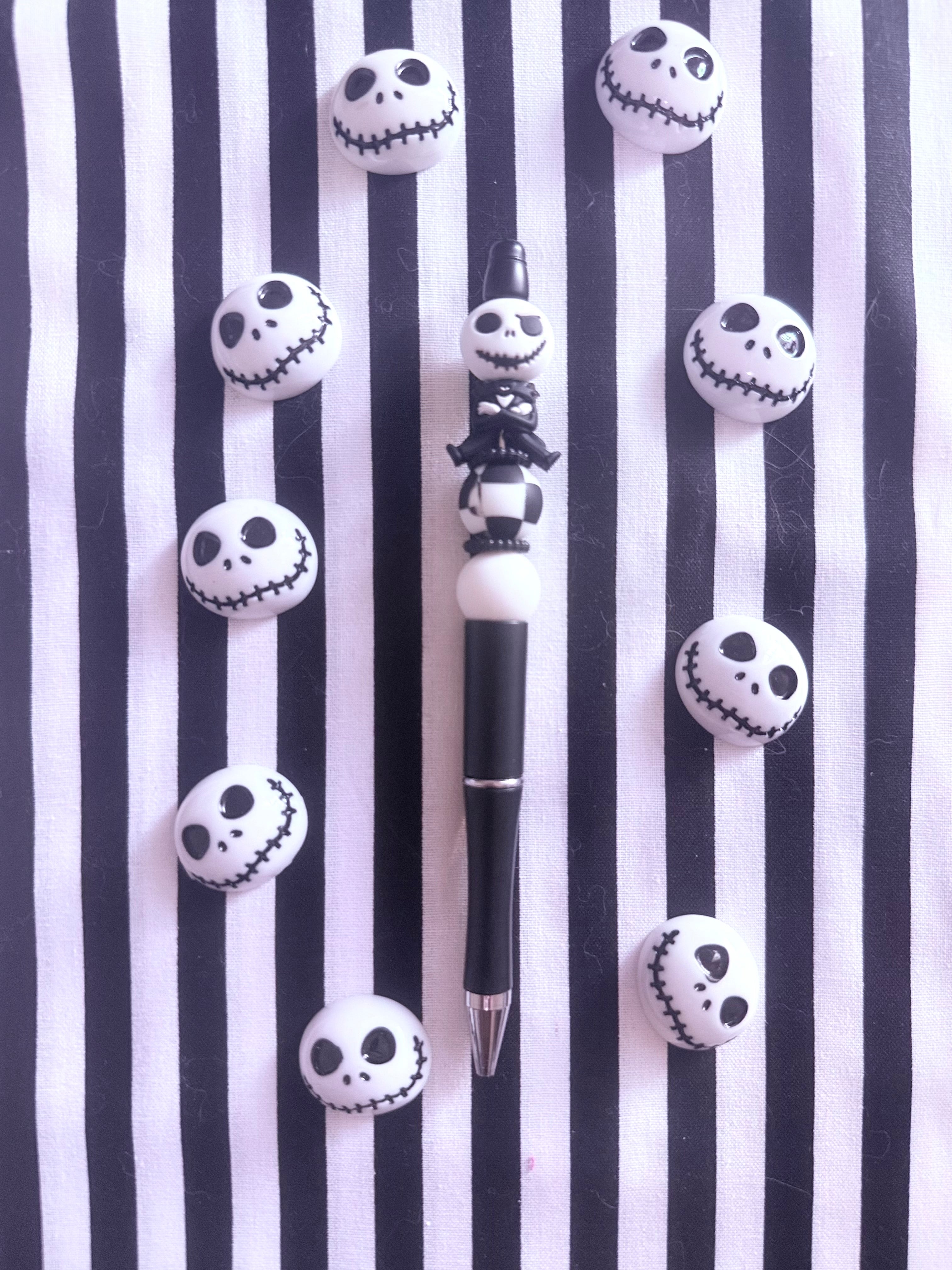 Jack Skellington Beaded Pen