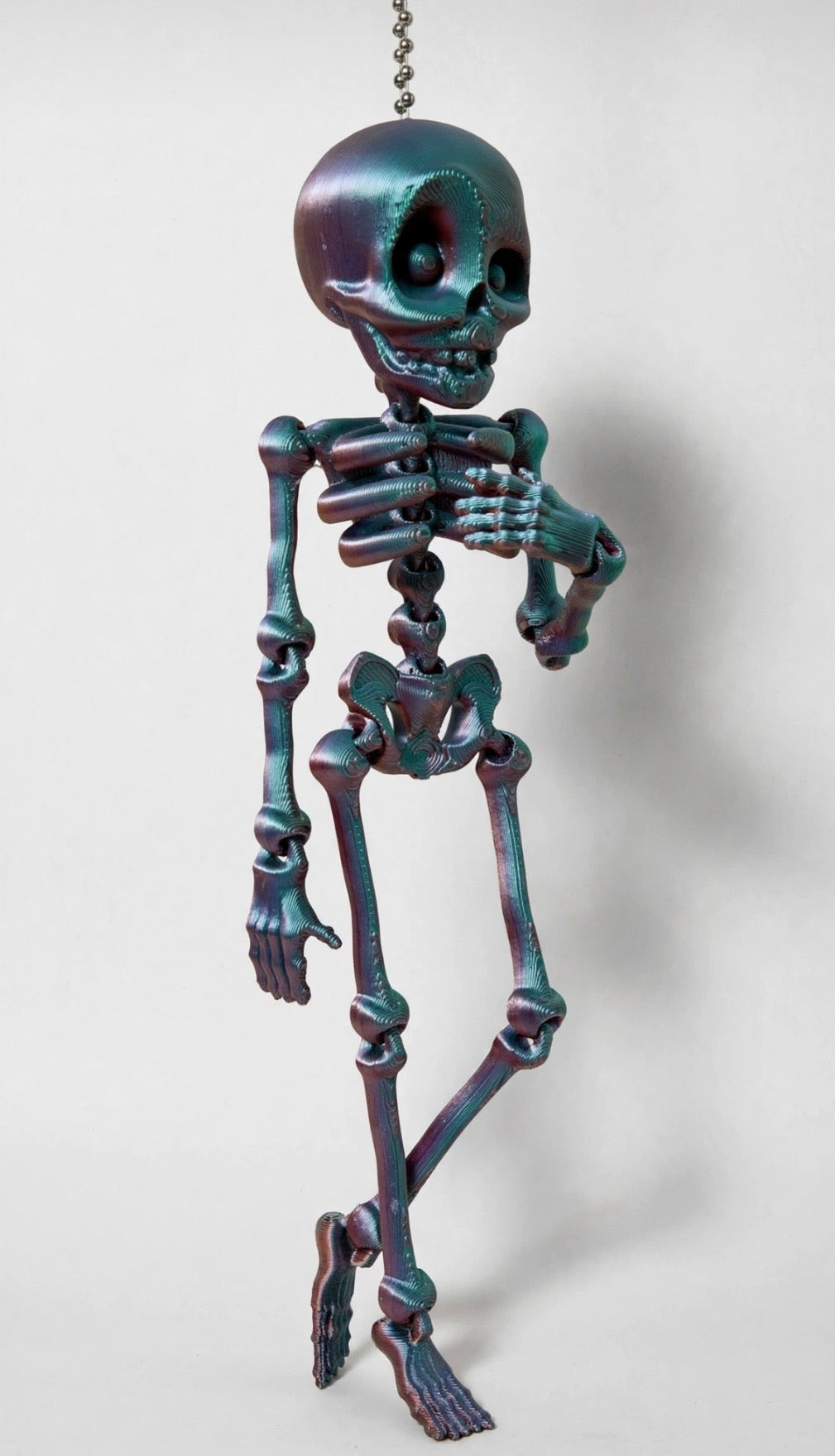 Spooky Skeleton Keychains – Orange & Black 💀🧡🖤