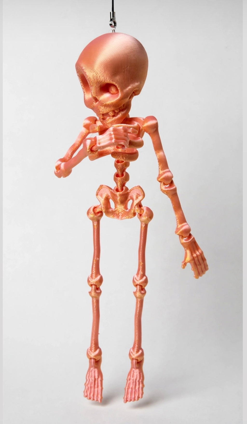 Spooky Skeleton Keychains – Orange & Black 💀🧡🖤