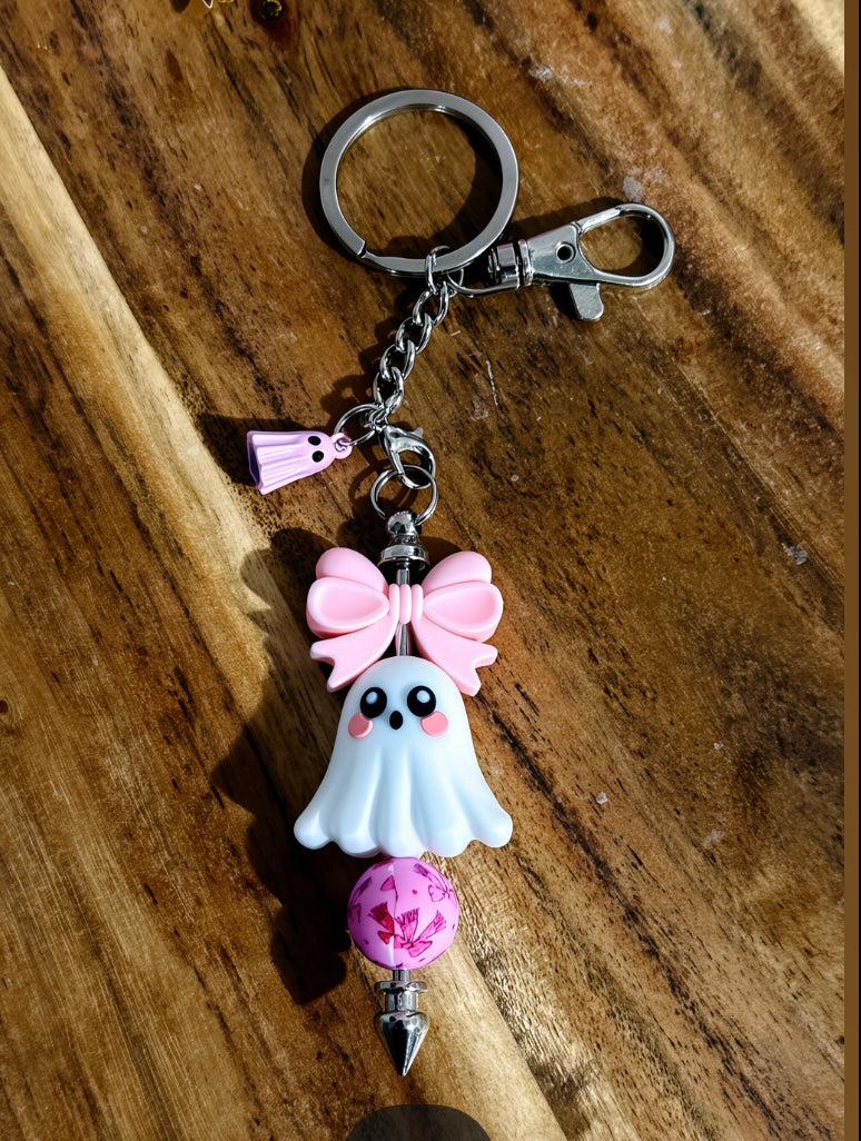Girly Ghost Keychain 👻🎀