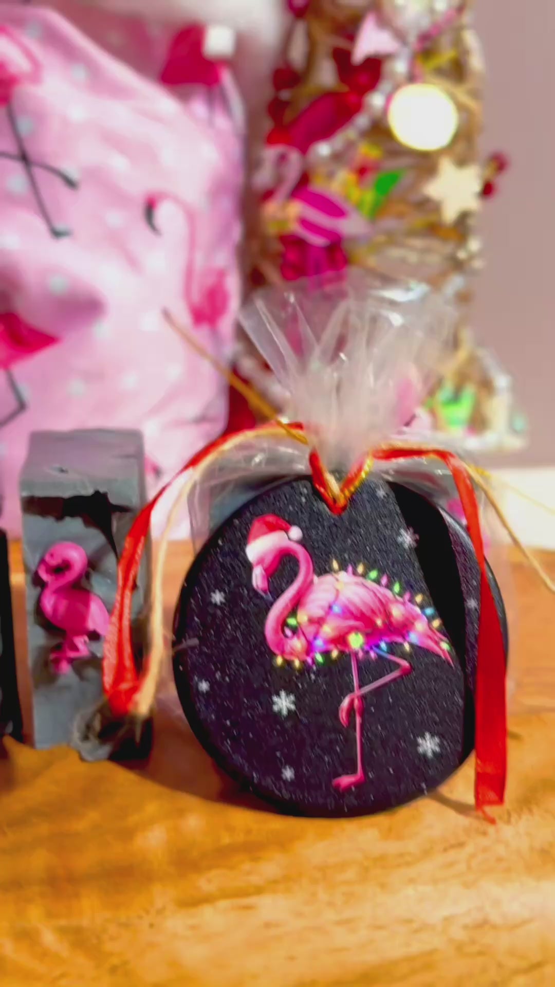 Flamingo Night Charcoal Soap